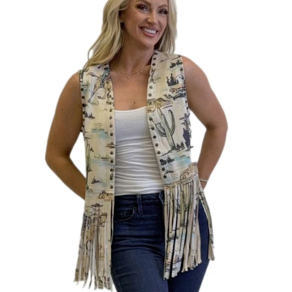 Desert Roads Fringe Vest